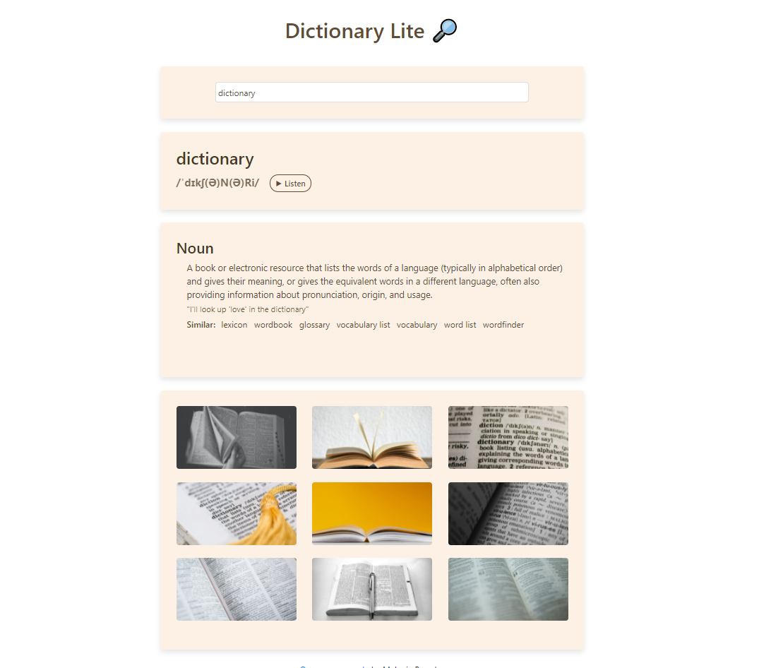 Dictionary